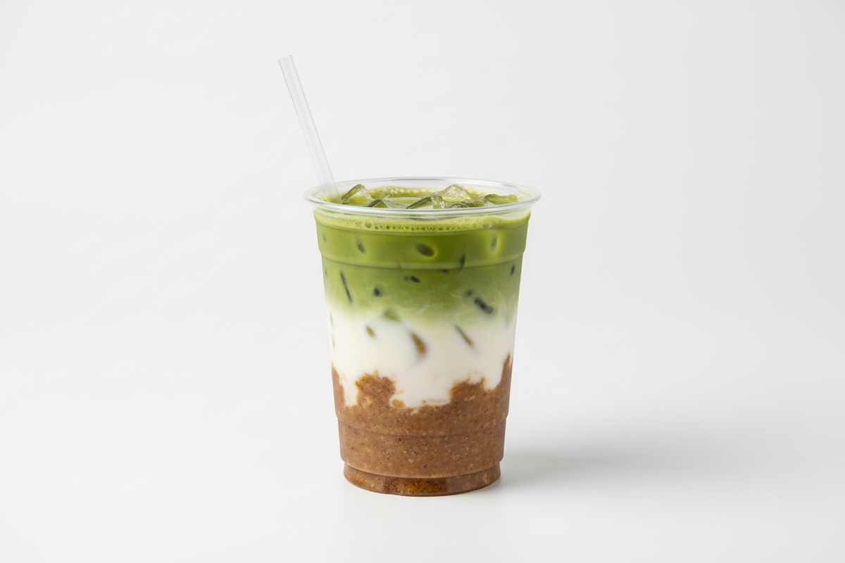 Iced Brown Butter Banana Bread Matcha